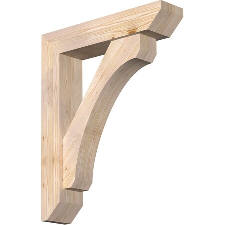 Ekena Millwork Legacy Slat Smooth Bracket w/ Offset Brace, Douglas Fir, 7 1/2"W x 34"D x 42"H BKT0806X34X42LEC06SDF